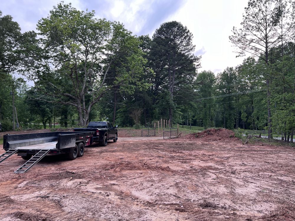 Cleared and graded lot