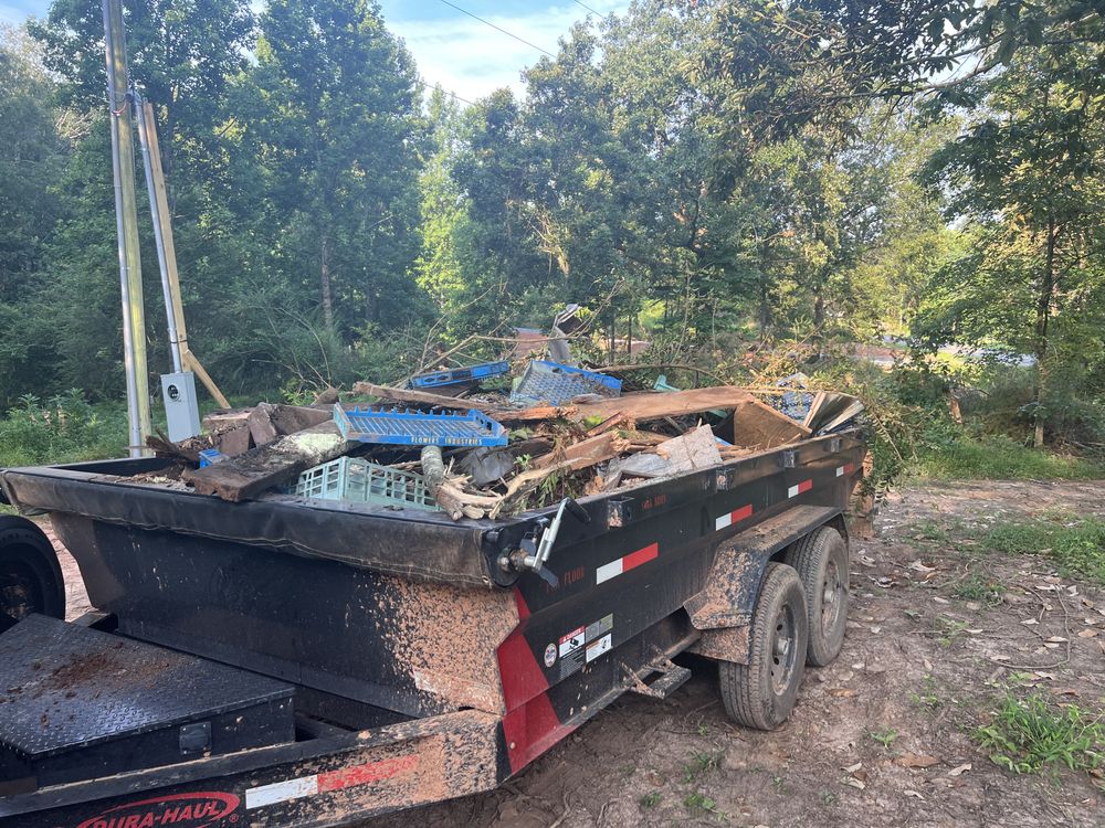 Load of debris ready for haul-off